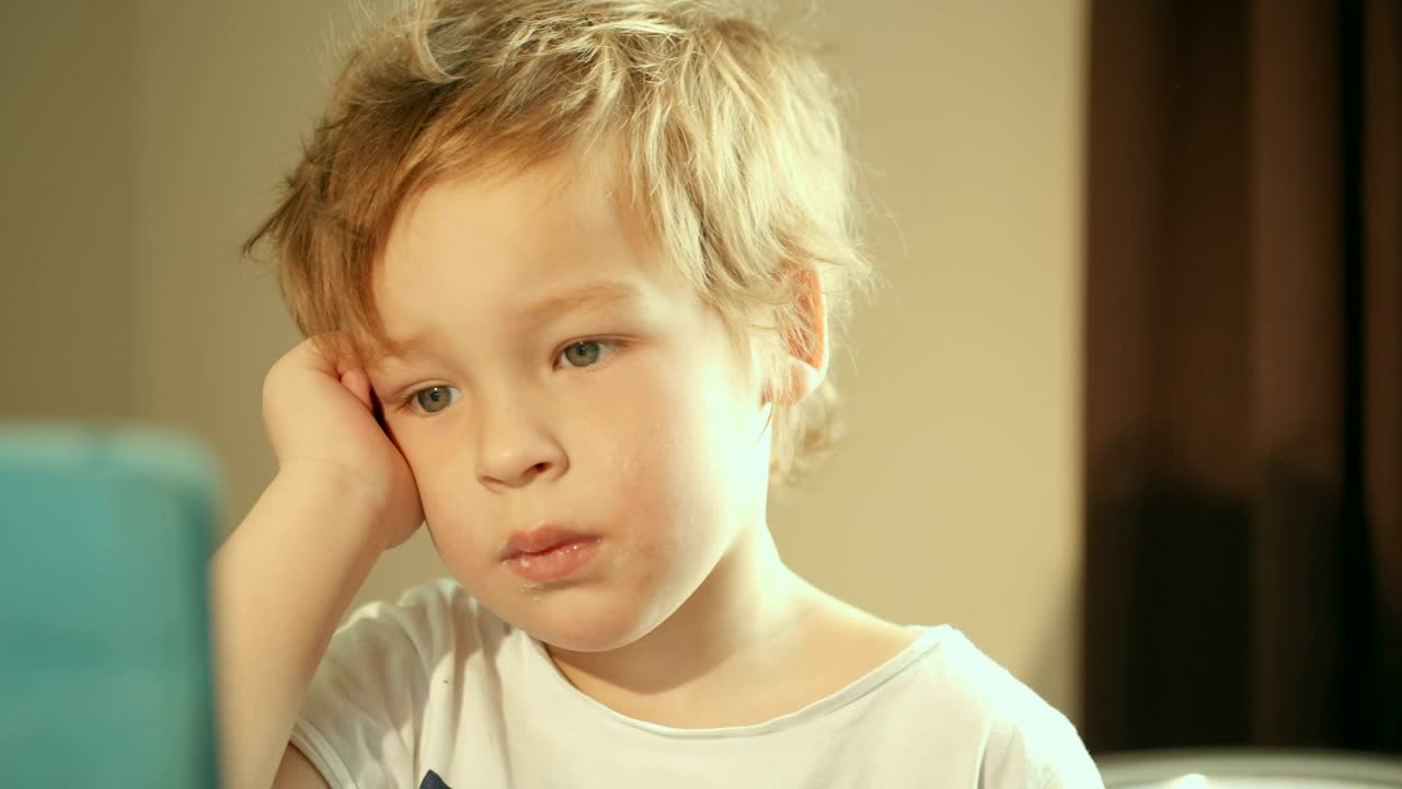   Stock Footage Watching Cartoons At Breakfast Live Wallpaper