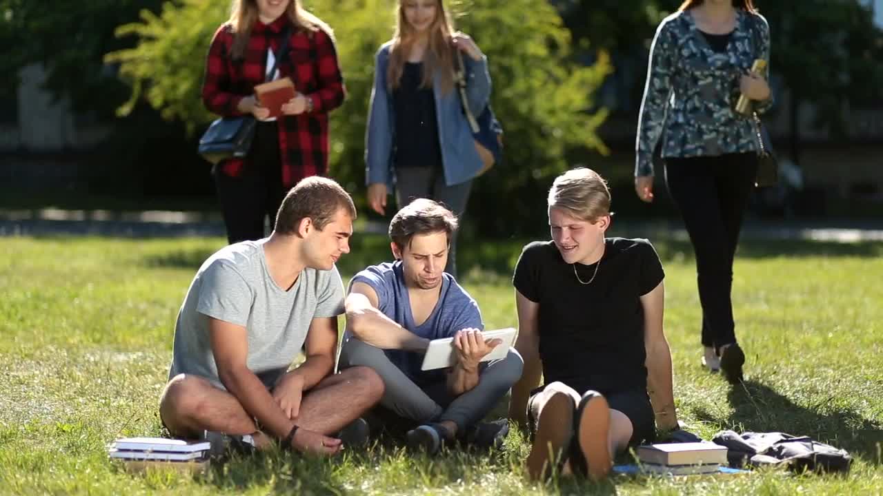   Stock Footage Watching A Tablet In The Park Live Wallpaper