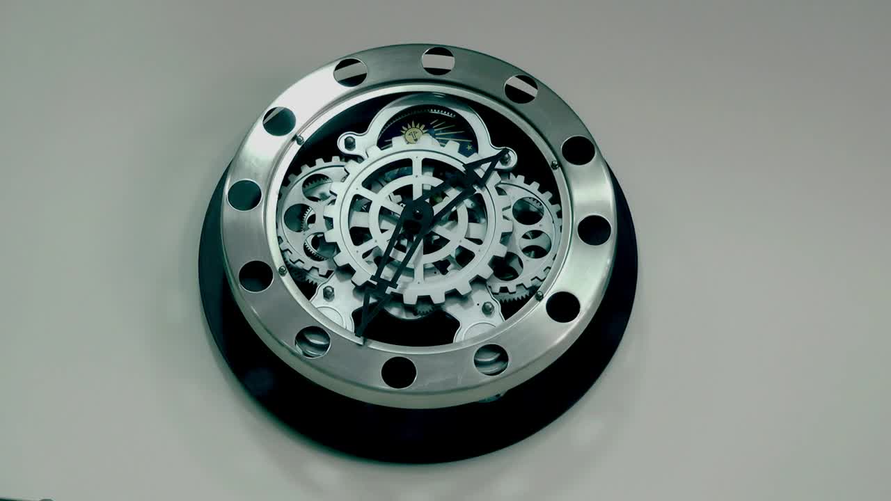   Stock Footage Wall Clock With Visible Nuts Live Wallpaper