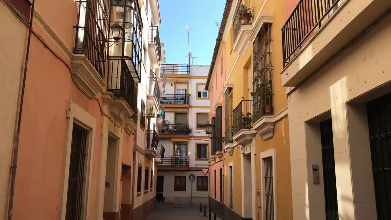   Stock Footage Walking Through The Streets Of Seville Live Wallpaper