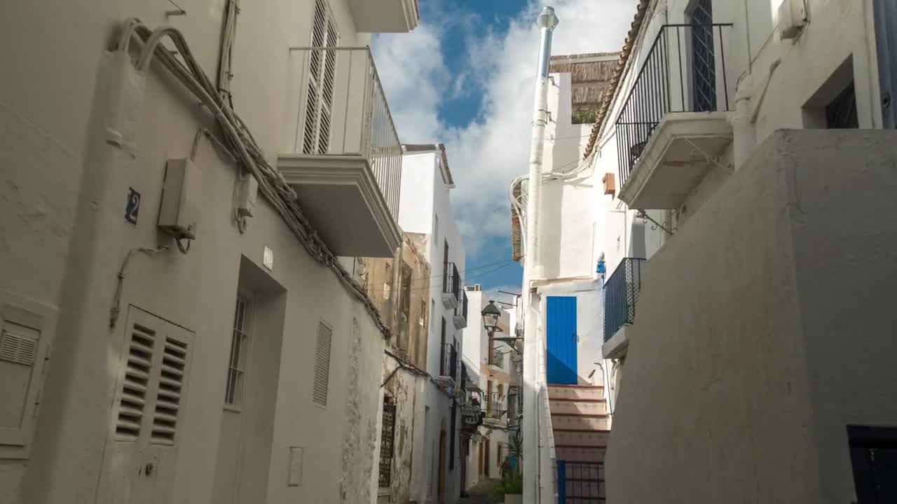   Stock Footage Walking Through Ibiza Old Town Live Wallpaper