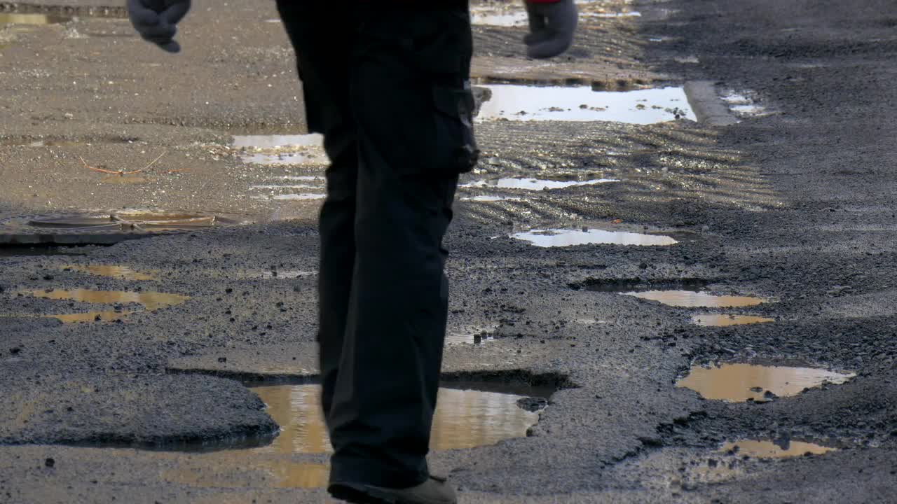   Stock Footage Walking On A Street Full Of Bumps Live Wallpaper