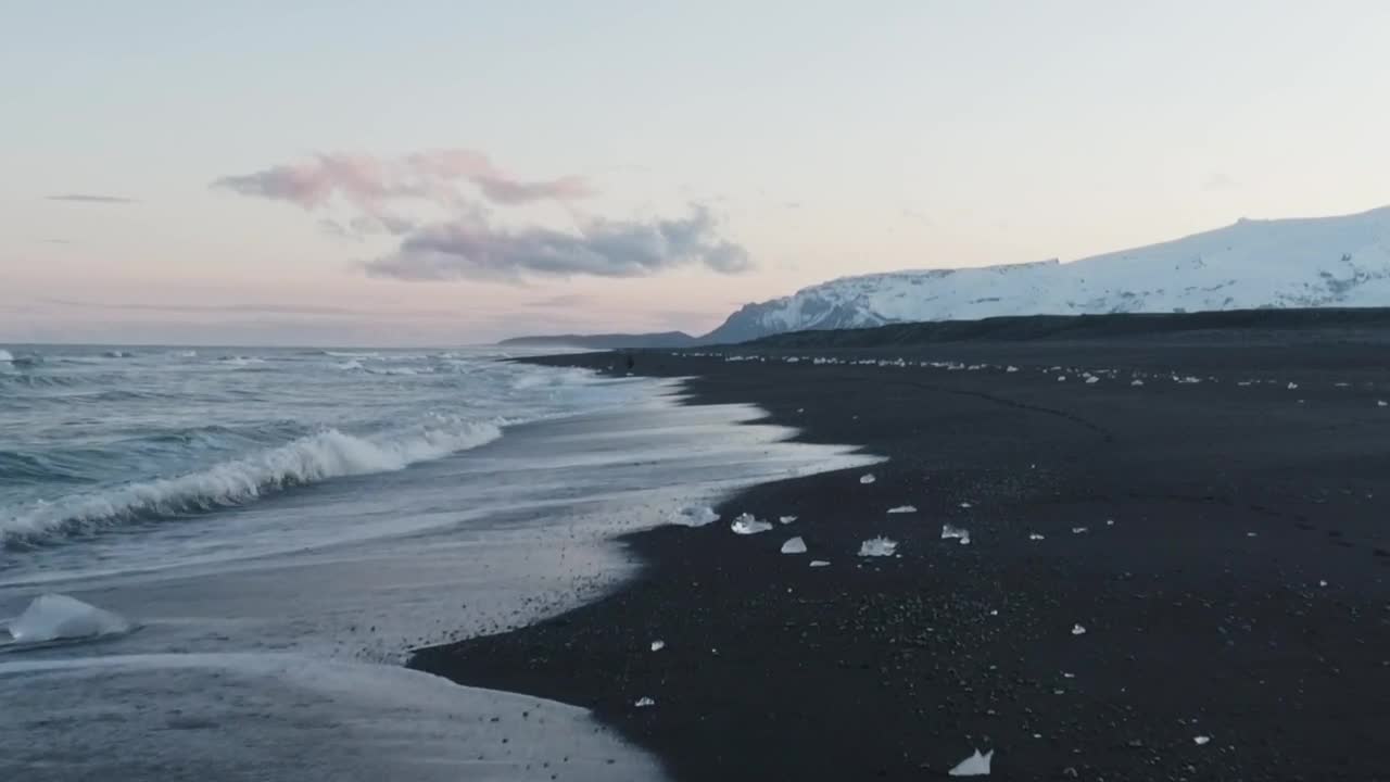   Stock Footage Volcanic Sand Beach Live Wallpaper