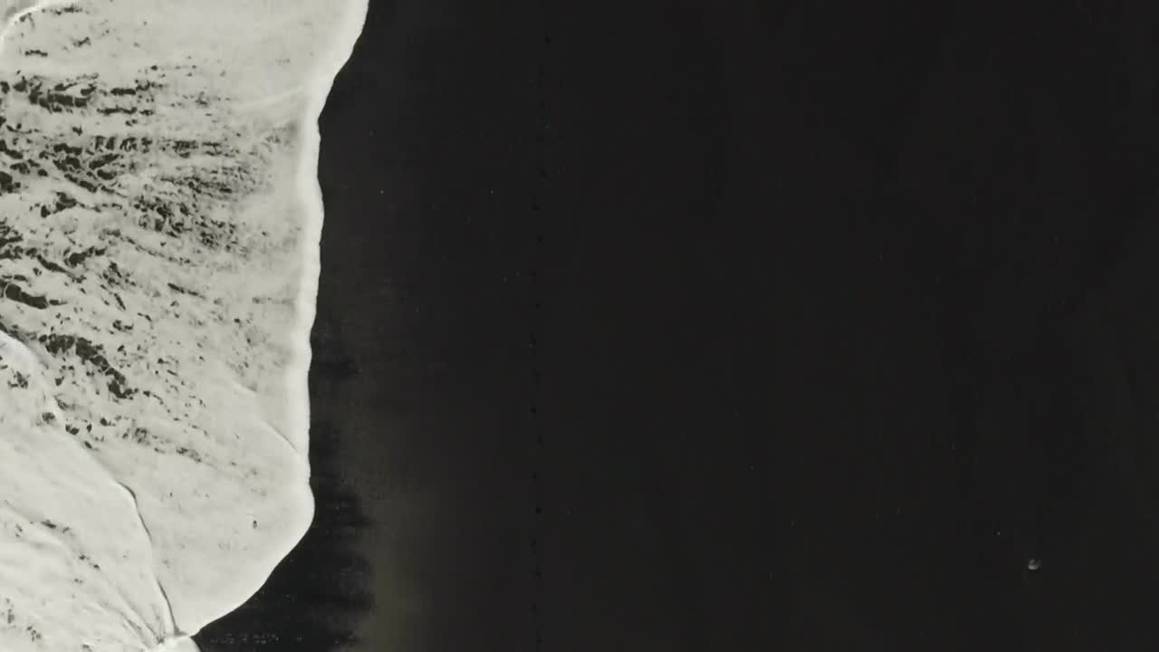   Stock Footage Volcanic Beach Sand Top Aerial View Live Wallpaper