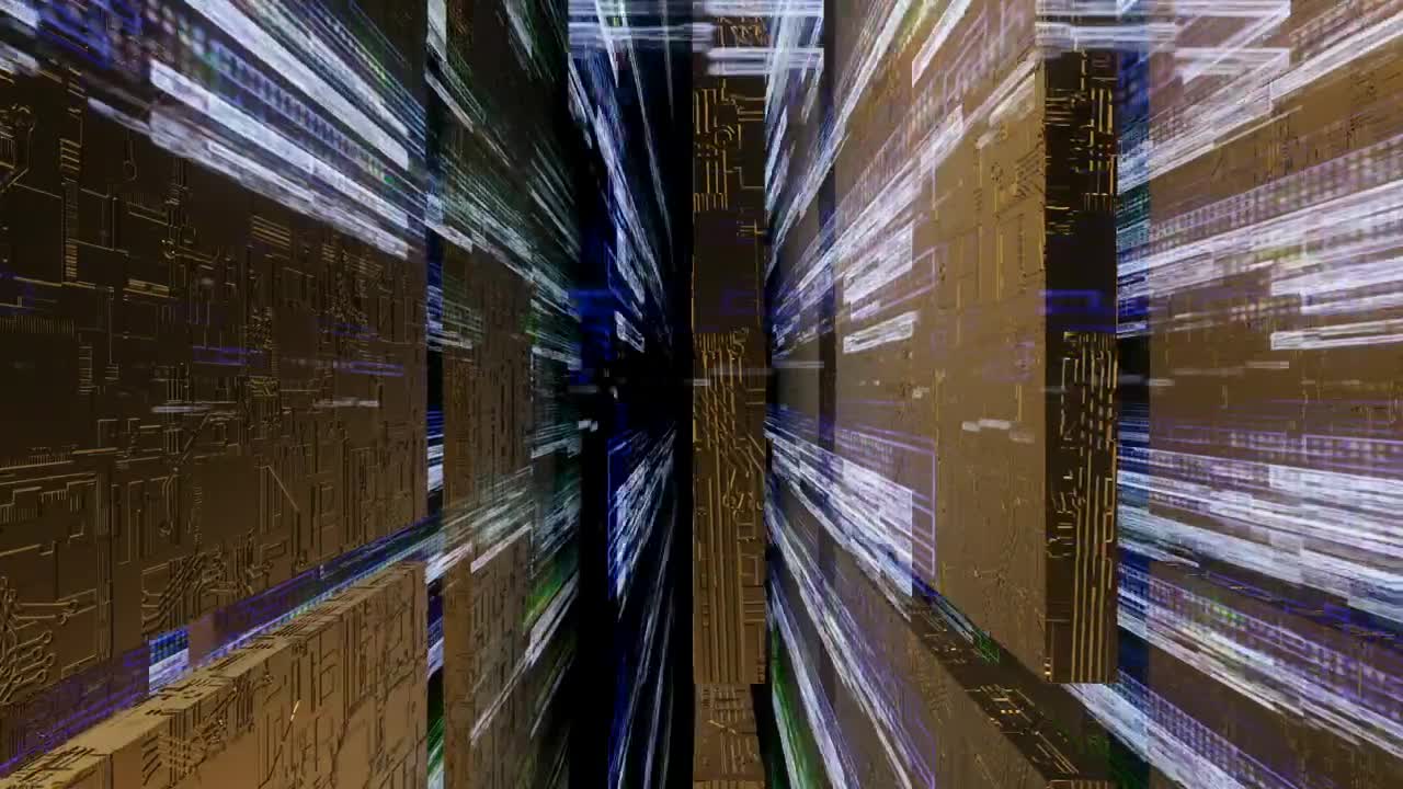   Stock Footage Virtual World Of Technical Information Live Wallpaper