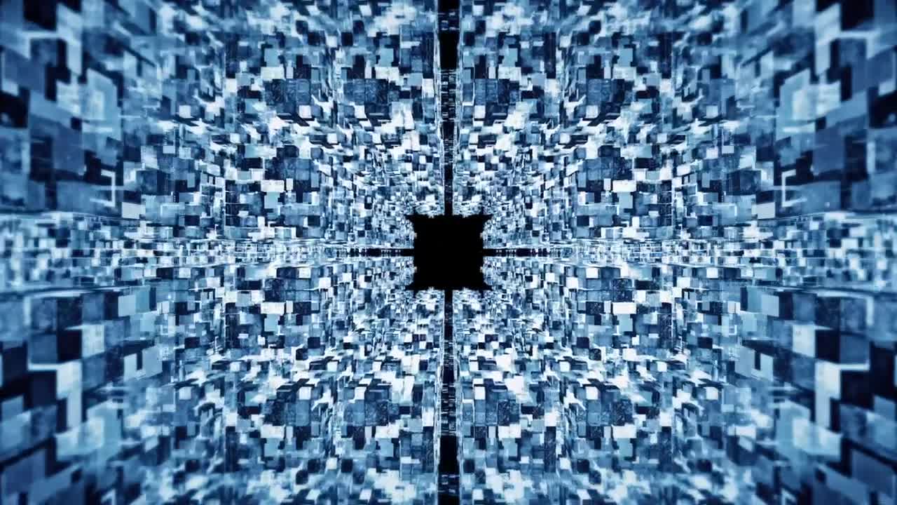  Stock Footage Virtual World Of Information Blocks Live Wallpaper