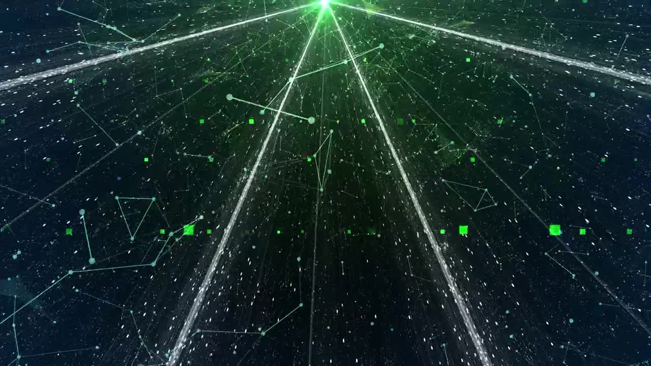   Stock Footage Virtual Network Of Artificial Intelligence Algorithms Live Wallpaper