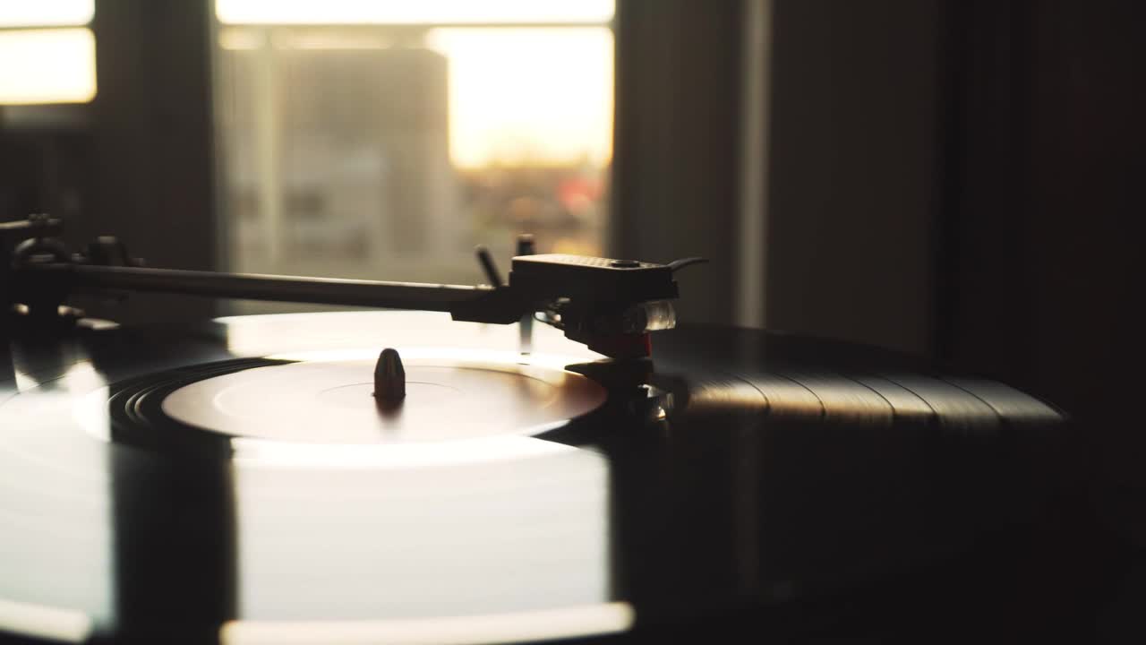   Stock Footage Vinyl Record Spinning On A Turntable Live Wallpaper