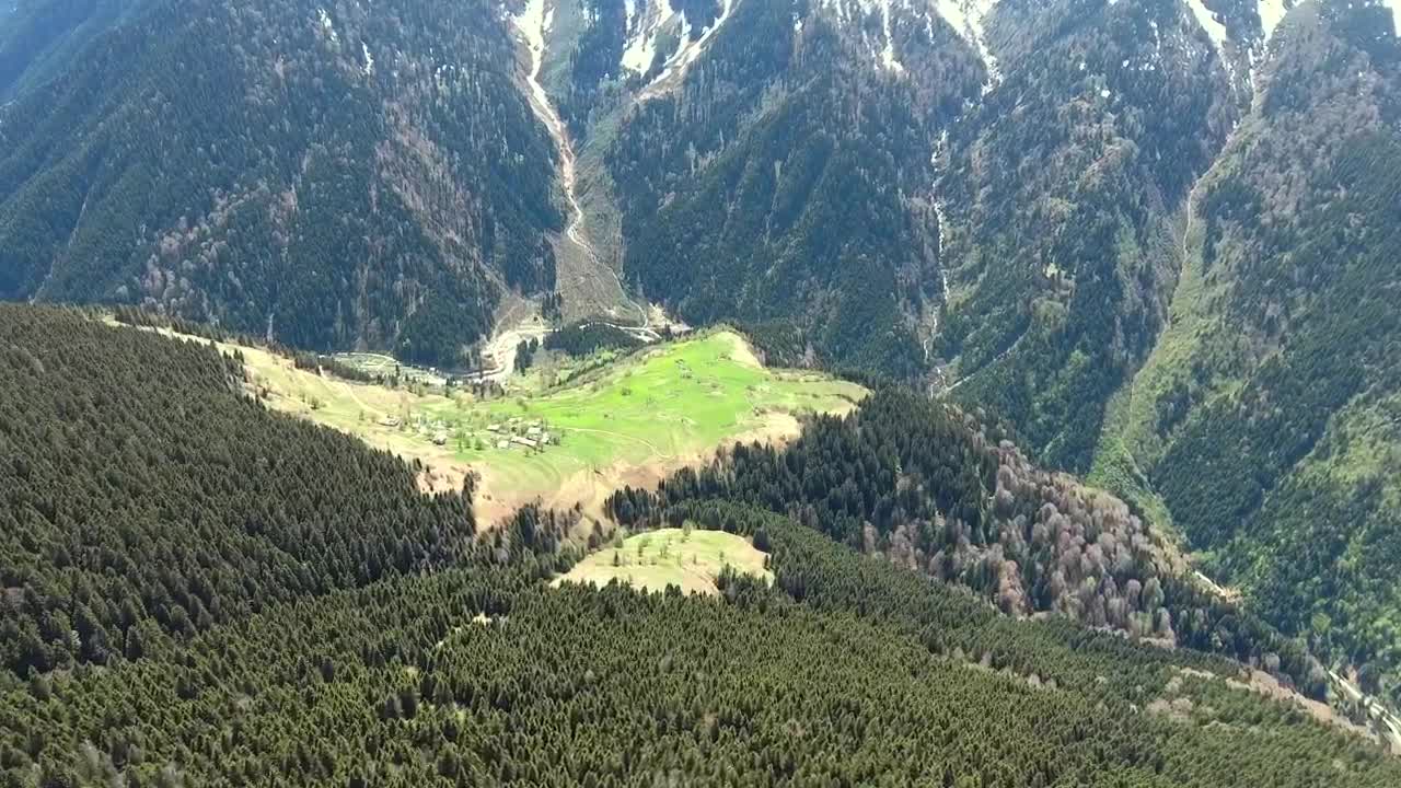   Stock Footage Village On Top Of The Mountain Live Wallpaper