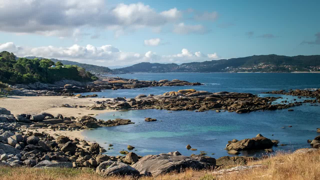   Stock Footage View Of A Beautiful Beach Full Of Rocks Live Wallpaper