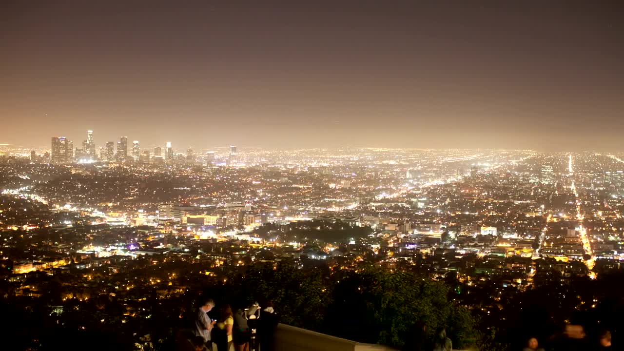  Stock Footage View Deck Over A City At Night Live Wallpaper
