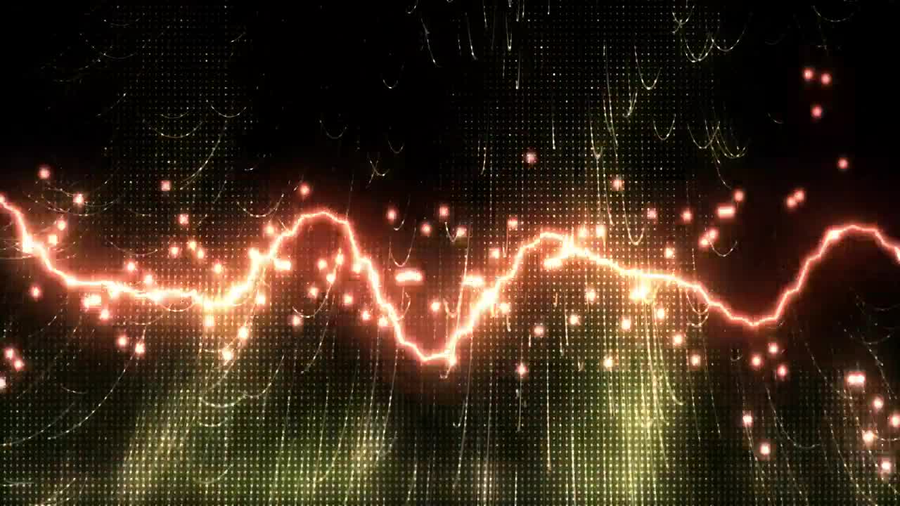   Stock Footage Vibrant Sound Waves Virtual Live Wallpaper