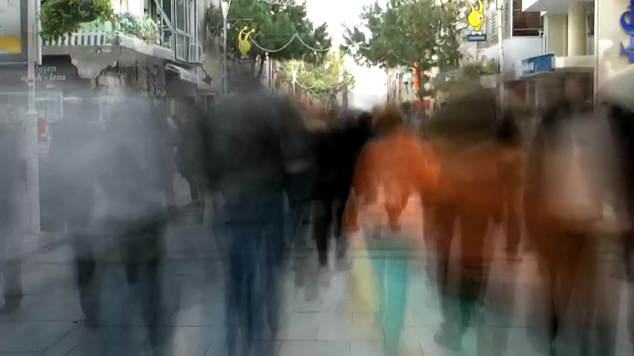   Stock Footage Very Busy Tourist Area Time Lapse Static Shot Live Wallpaper