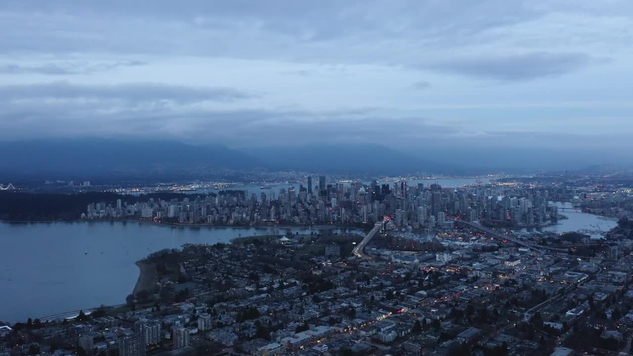   Stock Footage Vancouver City Seen From Above Live Wallpaper
