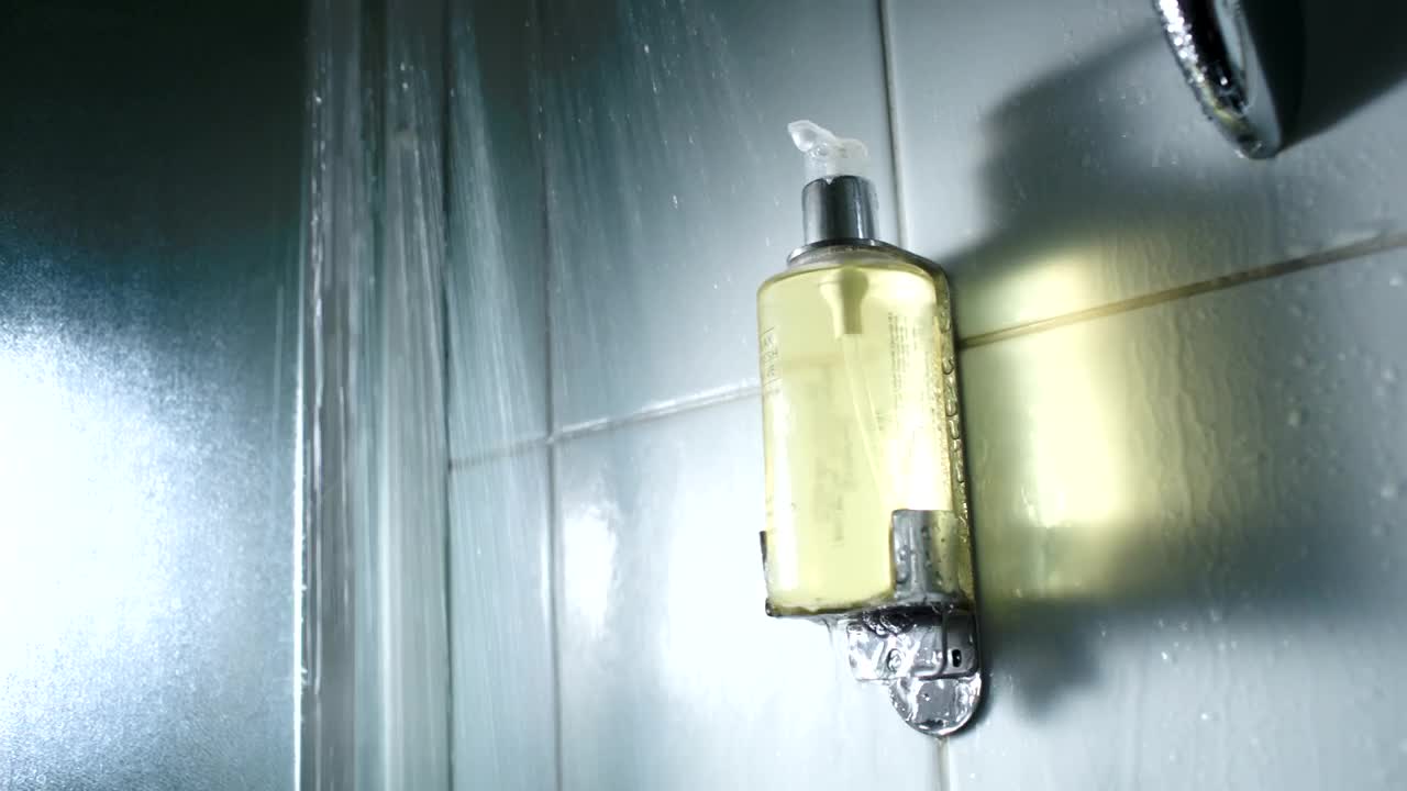   Stock Footage Using Liquid Soap In The Shower Live Wallpaper