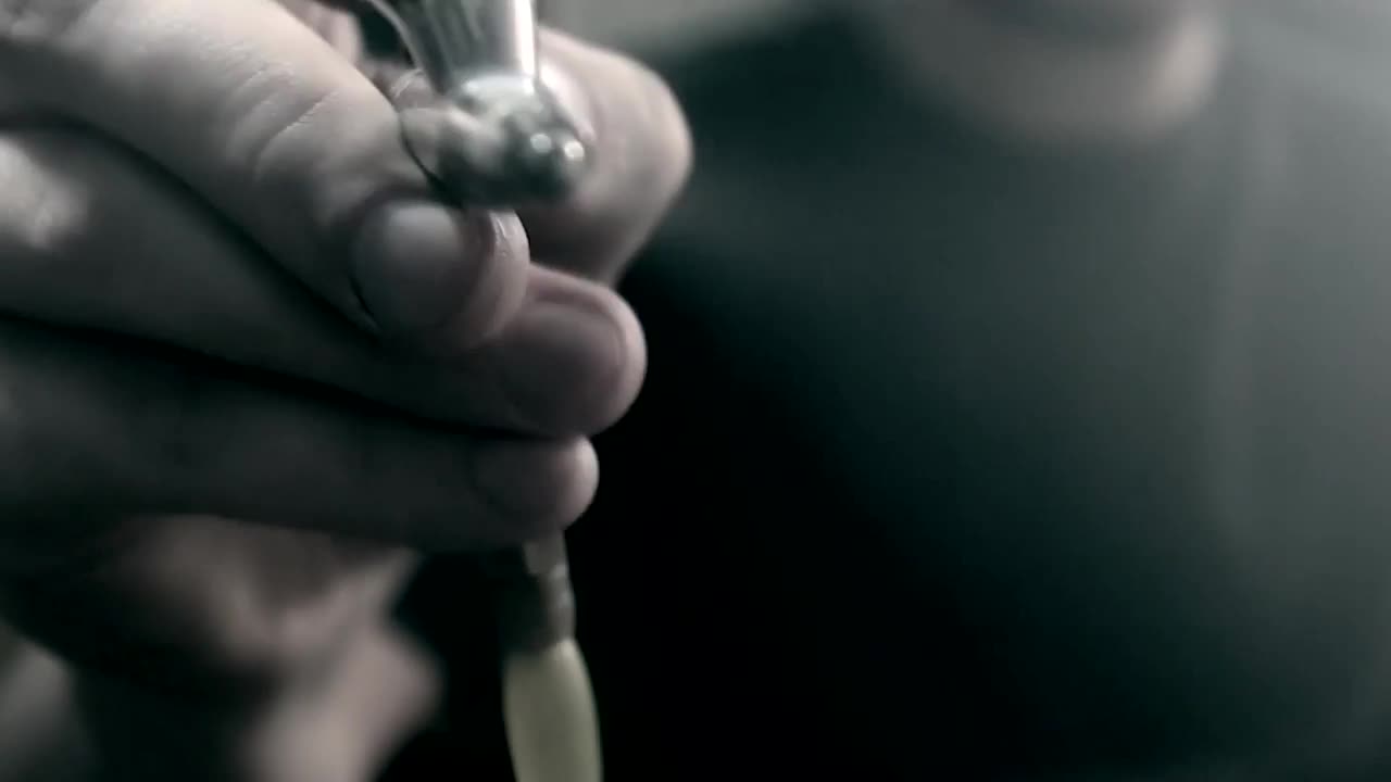   Stock Footage Using A Spray Gun To Paint Live Wallpaper