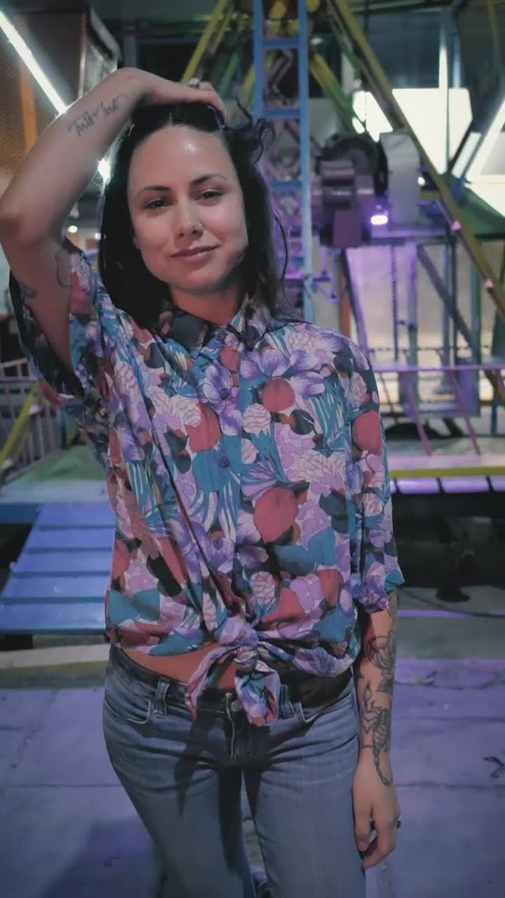   Stock Footage Urban Trendy Girl Walking To The Camera Live Wallpaper