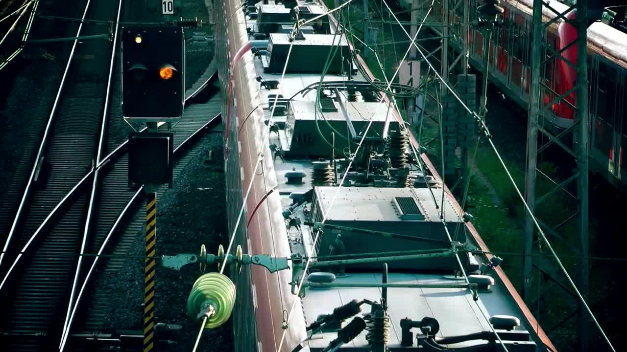   Stock Footage Urban Train Arriving At The Station Live Wallpaper