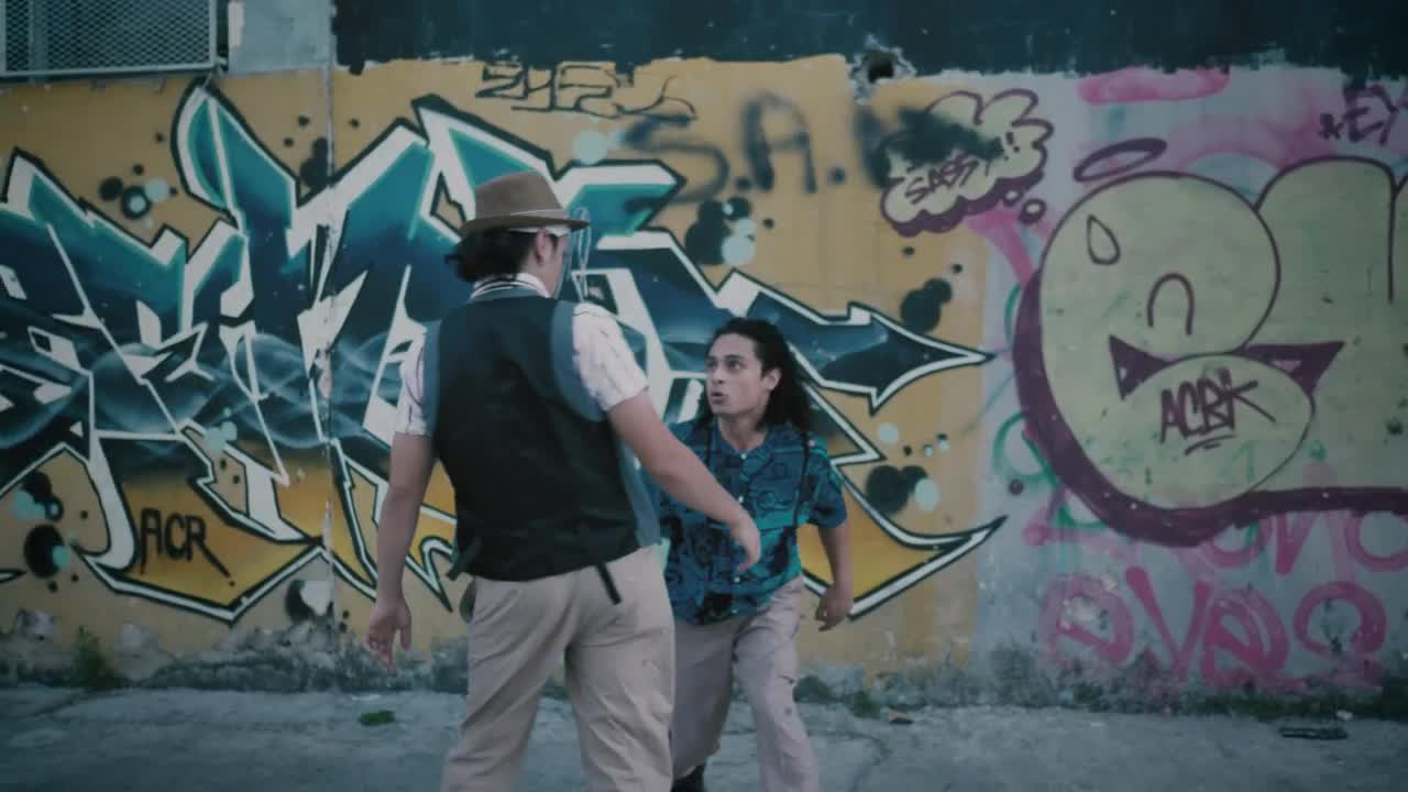   Stock Footage Urban Men Doing A Dance Duel Live Wallpaper