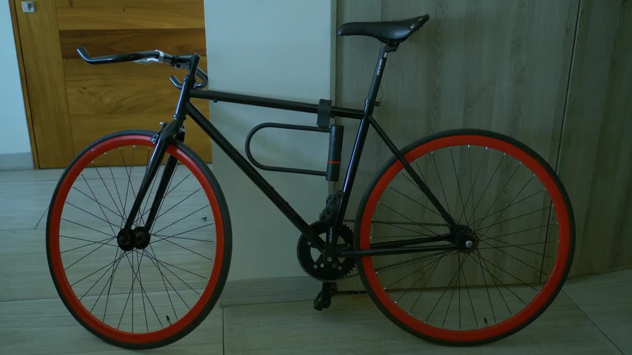   Stock Footage Urban Cyclist Going Outside His Apartment Live Wallpaper