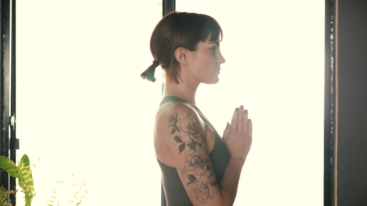   Stock Footage Upward And Downward Facing Dog Live Wallpaper