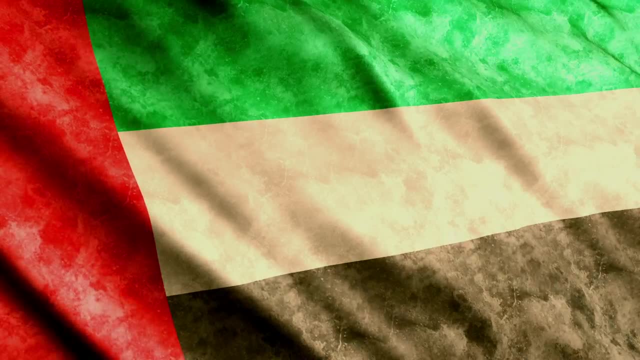   Stock Footage United Arab Emirates D Flag Live Wallpaper