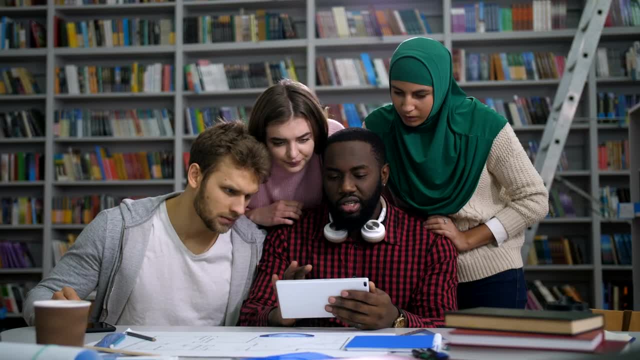   Stock Footage Unhappy Students Checking Results Live Wallpaper