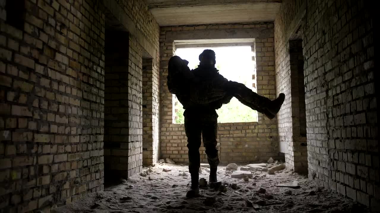   Stock Footage Unconscious Soldier Carried Out Live Wallpaper