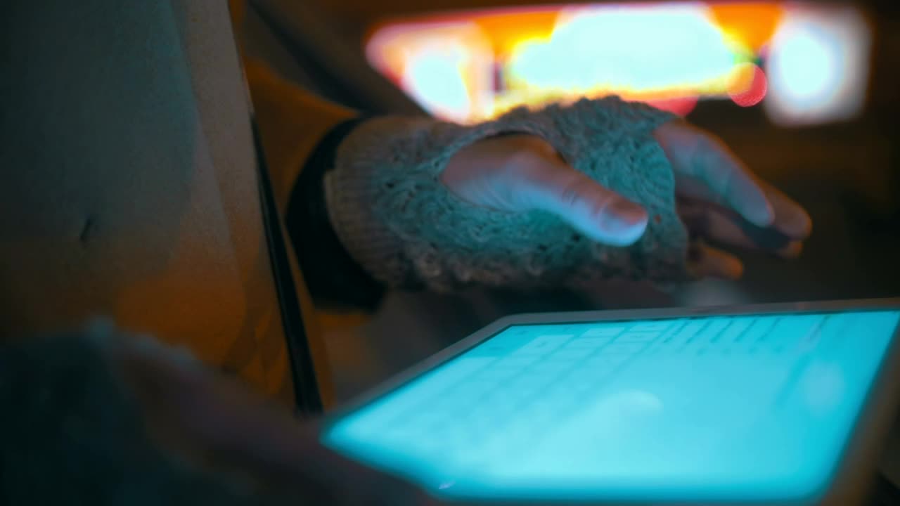   Stock Footage Typing Notes On A Tablet Live Wallpaper