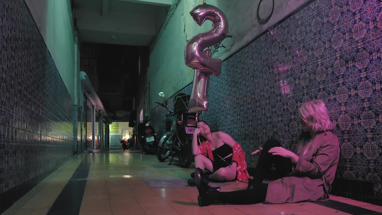   Stock Footage Two Urban Girls Talking Live Wallpaper