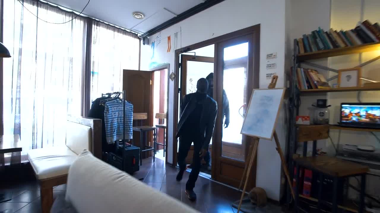   Stock Footage Two Thiefs Robbing A Shop Live Wallpaper