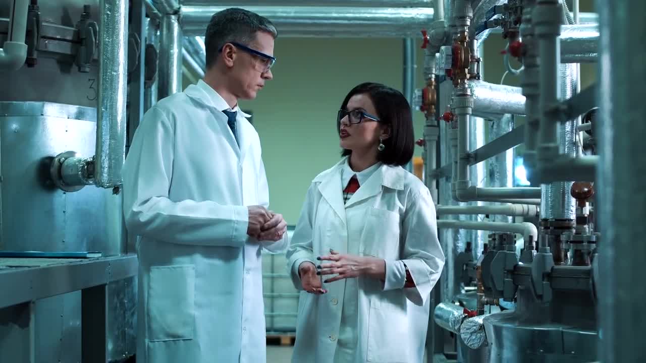   Stock Footage Two Scientists Talking About The Project Live Wallpaper