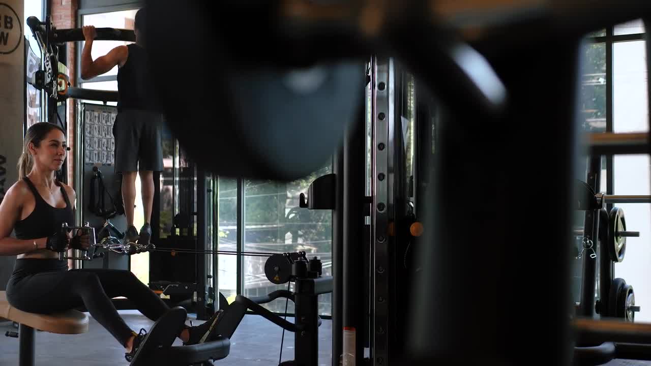   Stock Footage Two People Working Out Live Wallpaper