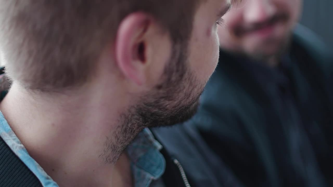   Stock Footage Two Men Smiling Live Wallpaper