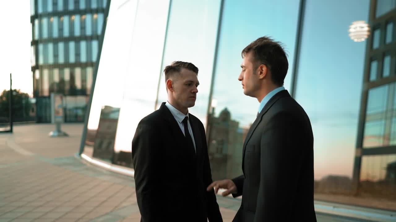   Stock Footage Two Men In Suits Arguing Live Wallpaper