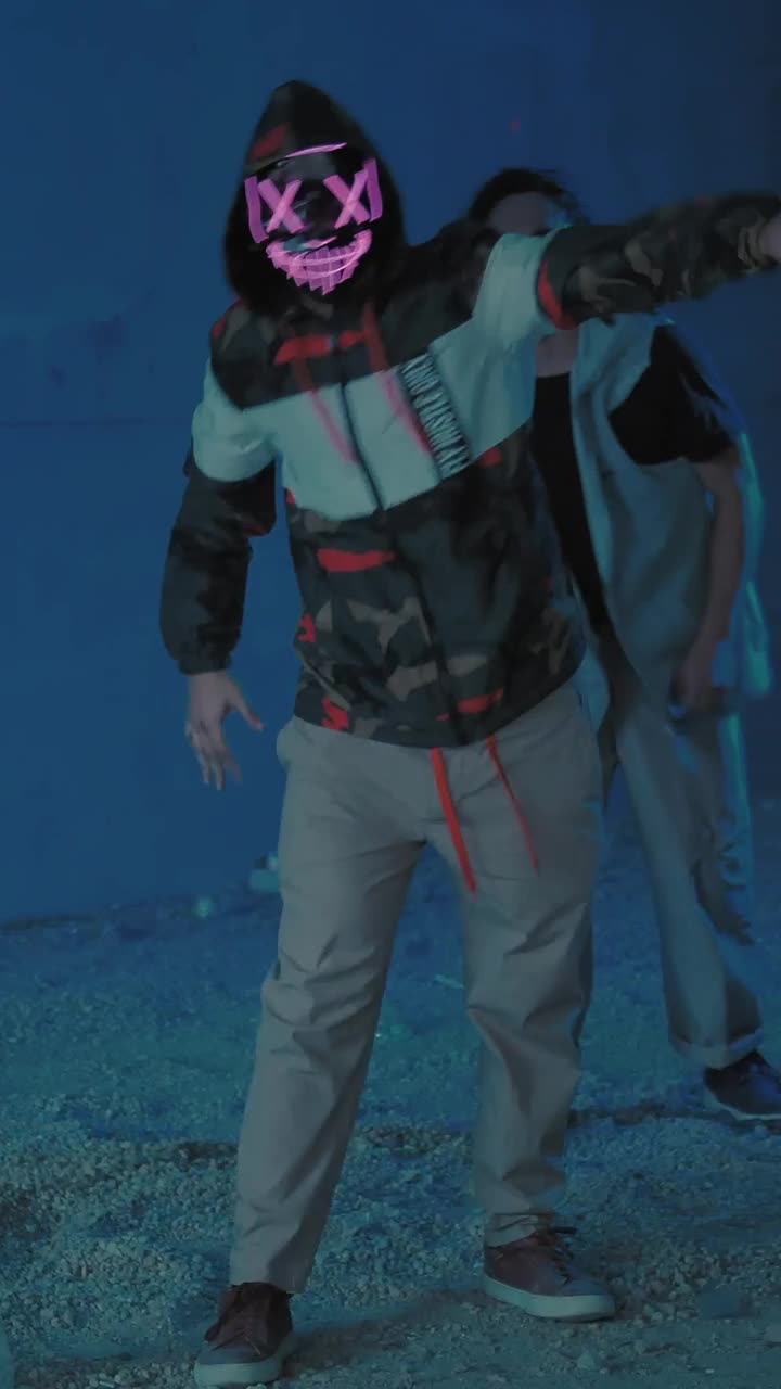   Stock Footage Two Men Dancing Popping Live Wallpaper