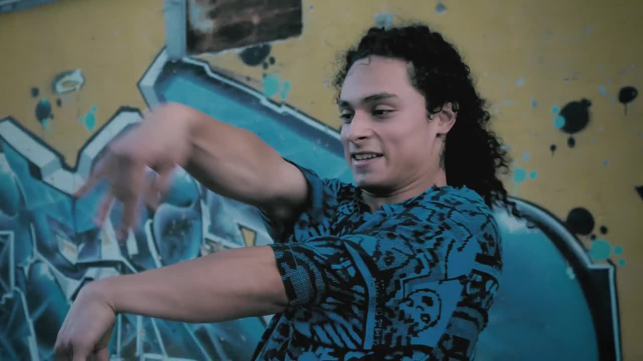   Stock Footage Two Happy Men Dancing Hip Hop Live Wallpaper