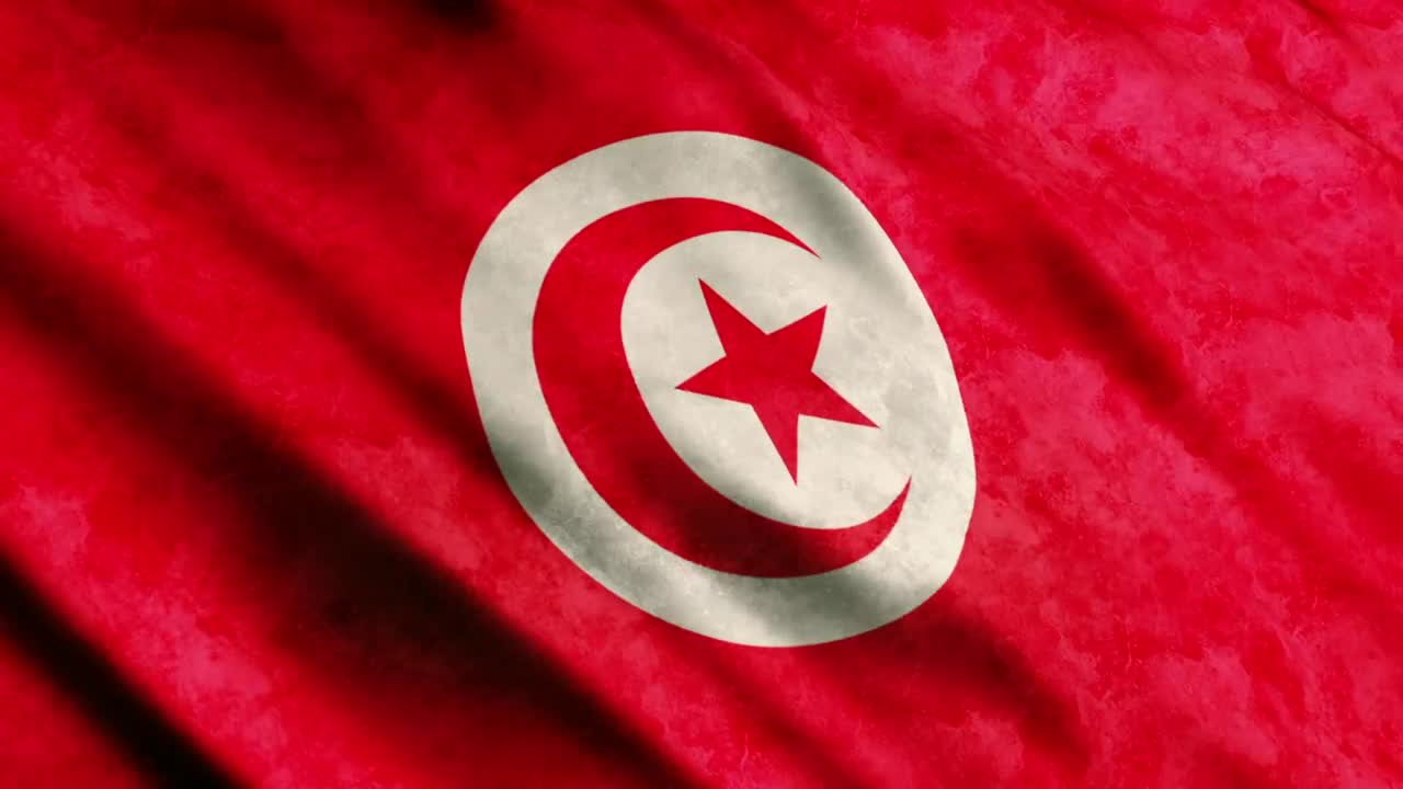   Stock Footage Tunisia Flag Full Screen Live Wallpaper
