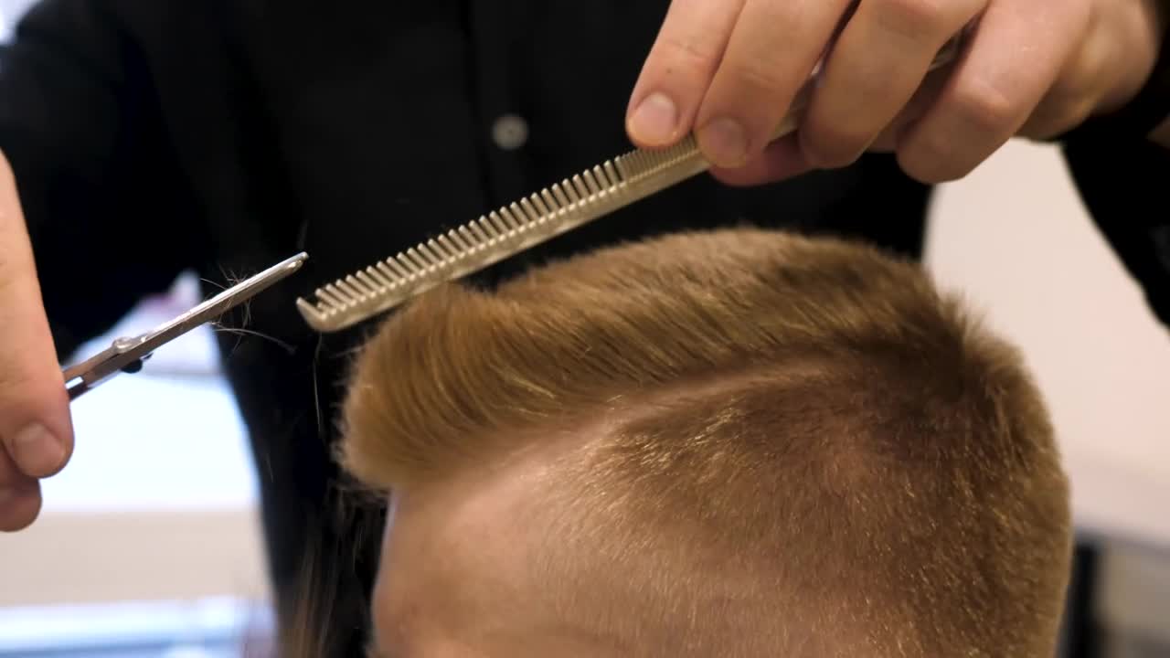   Stock Footage Trimming Hair With Scissors Live Wallpaper
