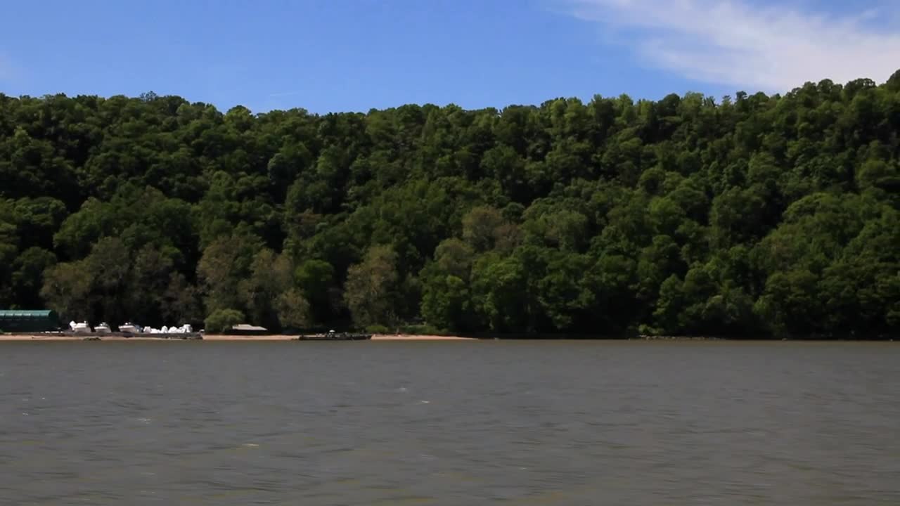   Stock Footage Travelling Up River Live Wallpaper