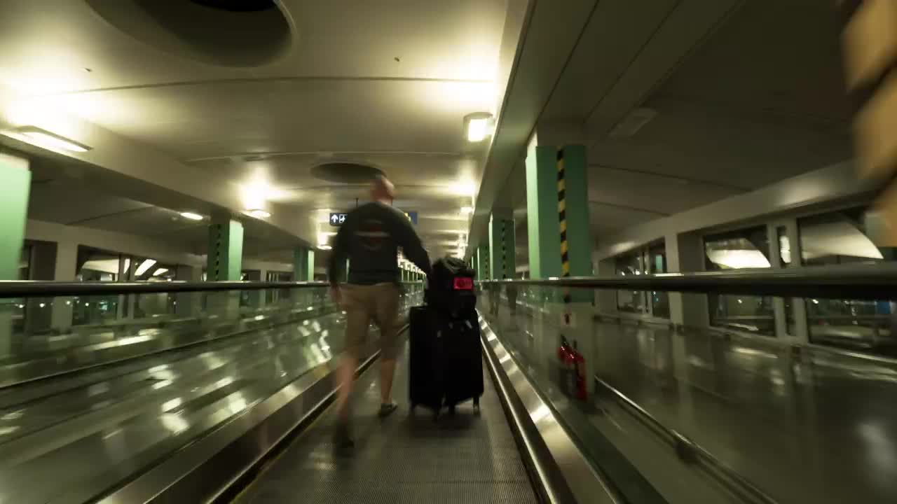   Stock Footage Travelling Through An Airport Live Wallpaper