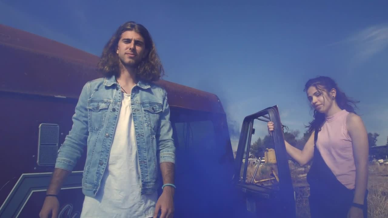 Stock Footage Young Urban Couple In A Scrap Yard Live Wallpaper Free