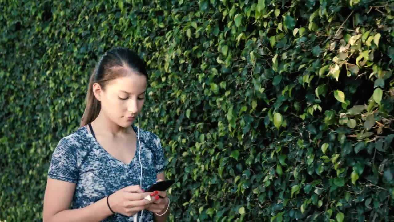 Stock Footage Woman Prepares To Jog Live Wallpaper Free
