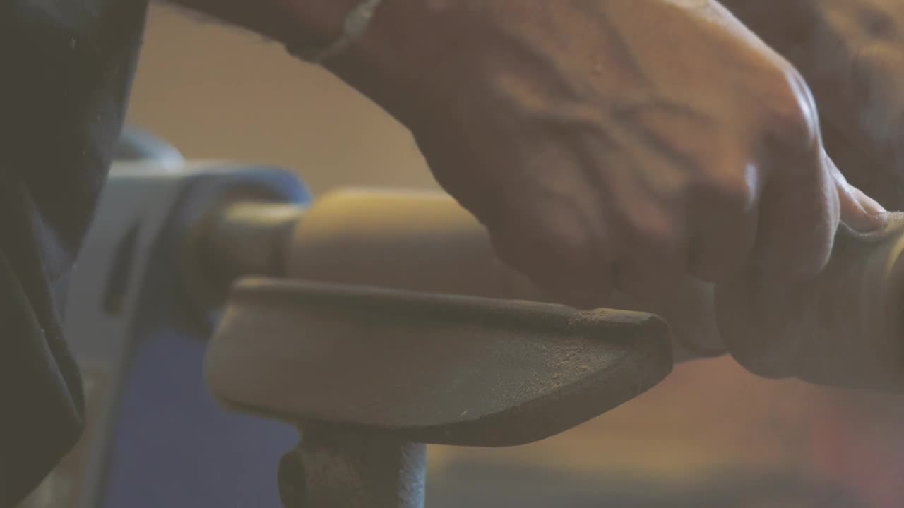 Stock Footage Wood Lathe In Action Live Wallpaper Free
