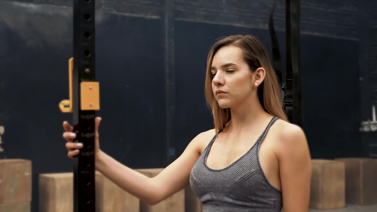 Stock Footage Woman In Activewear At The Gym Live Wallpaper Free