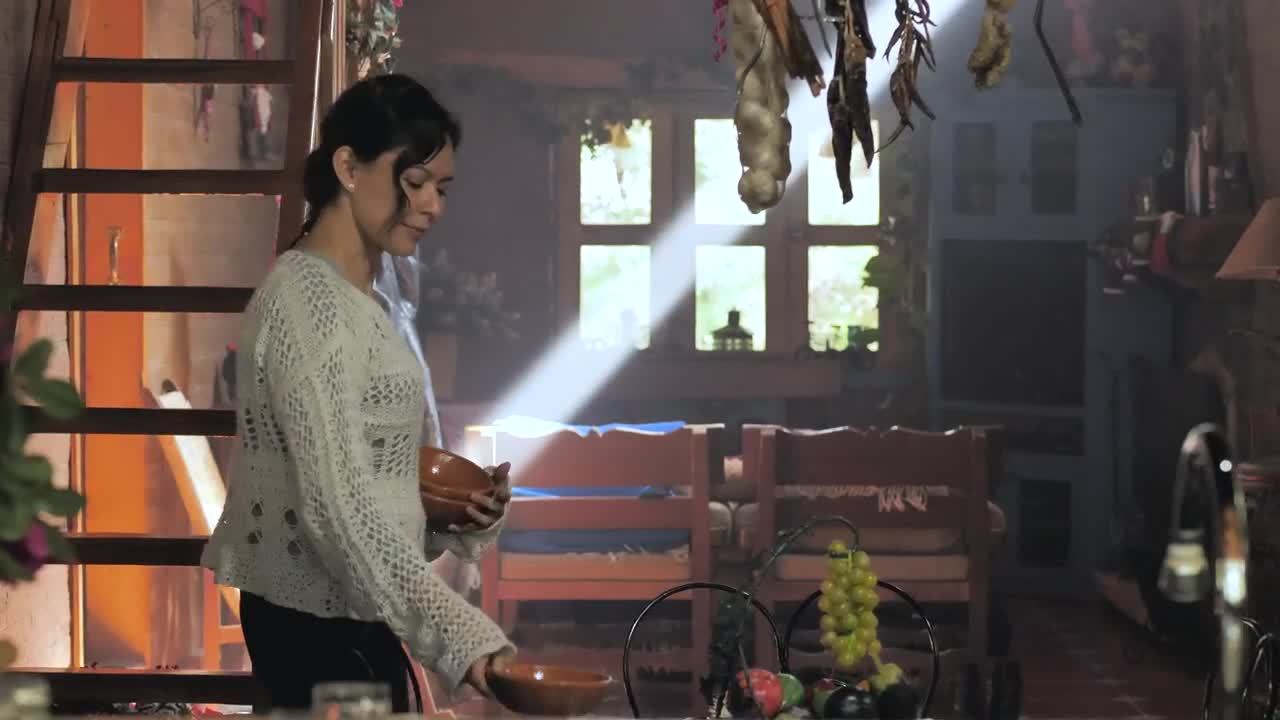 Stock Footage Woman Setting The Table Live Wallpaper Free