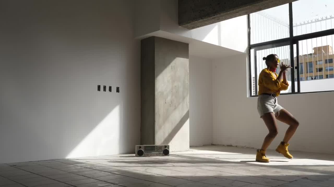 Stock Footage Woman Dancing Hip Hop Live Wallpaper Free
