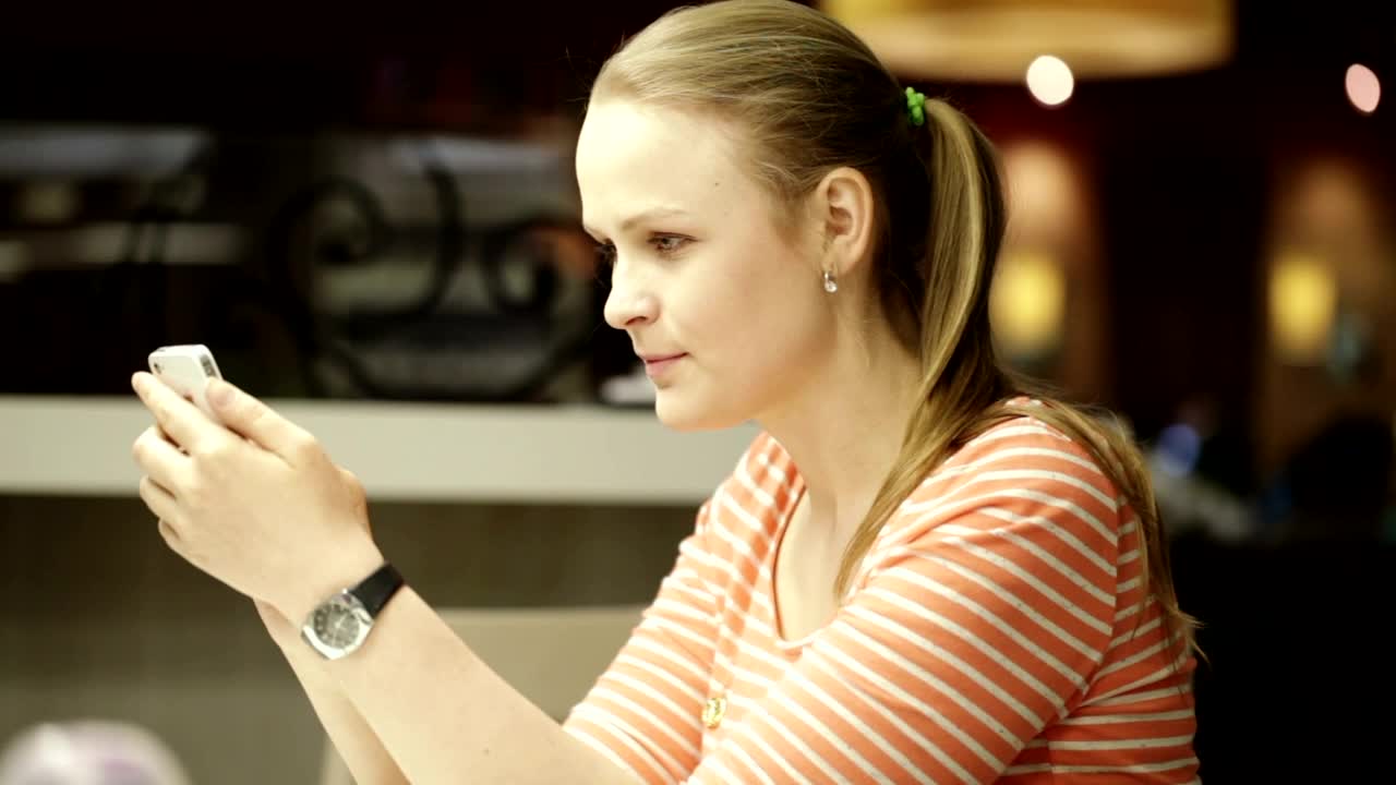 Stock Footage Young Woman Texting While On A Night Out Live Wallpaper Free