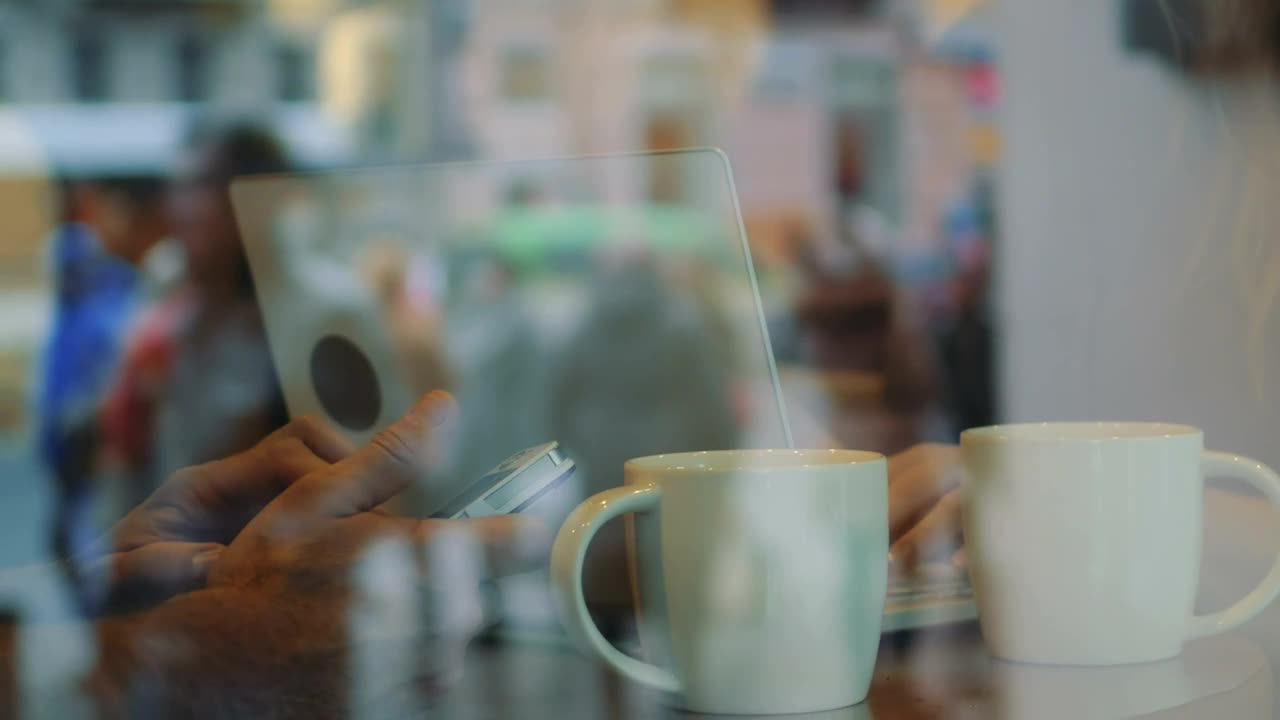 Stock Footage Working While Enjoying A Cup Of Tea Live Wallpaper Free