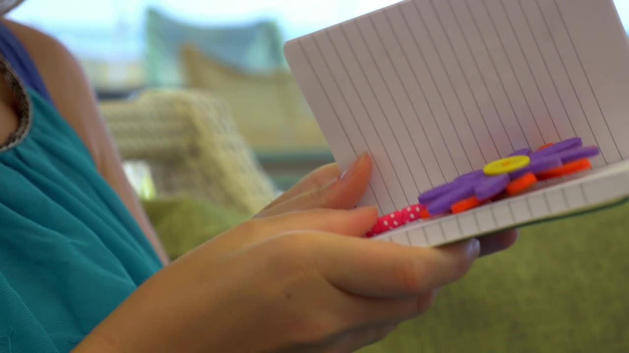 Stock Footage Writing In Small Notebook Live Wallpaper Free